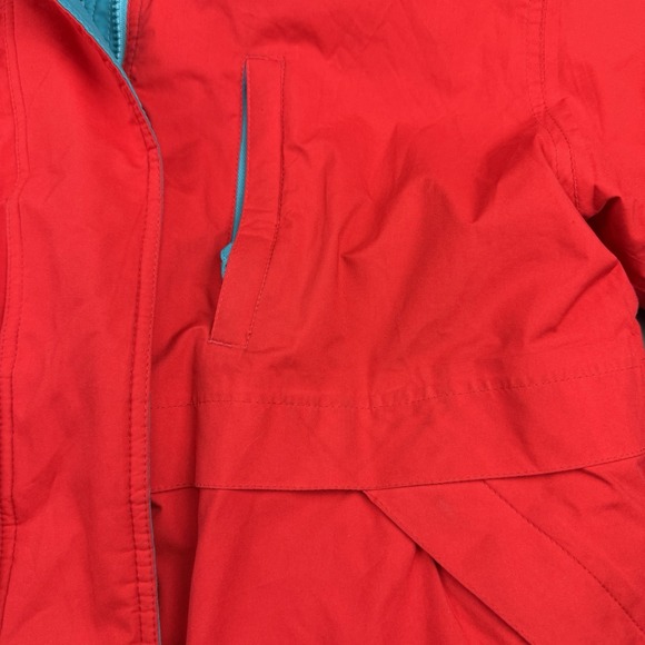 Vtg Eddie Bauer Gore-Tex Ski Jacket Premium Goose Down Mens Medium Red Blue Coat - Picture 3 of 14